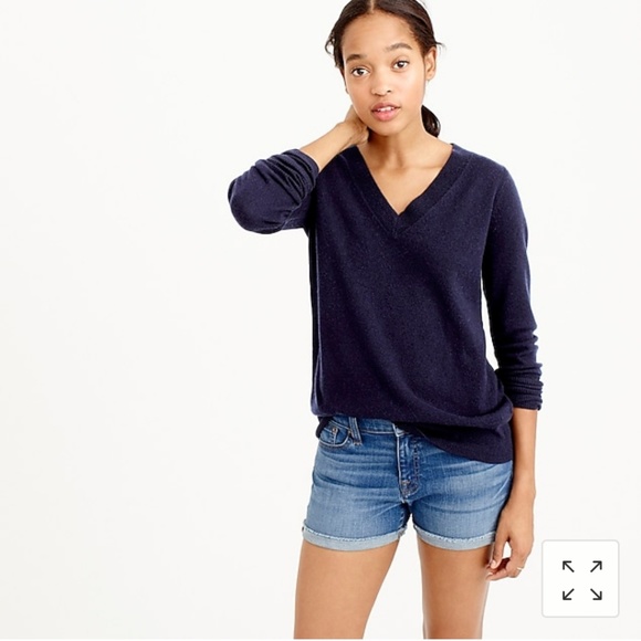 j crew v neck cashmere sweater